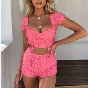 Tiger Mist Toronto Crop Top & Shorts Co-Ord Set